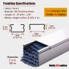 HDYZJQ Cable Channels to Hide Wires, Stainless Steels Cable Trunking Raceway for Office/Warehouses/Workshop, Wall Floor Ethernet Wire Concealer(WxH-60x50mm) view 2