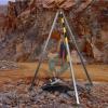 Adjustable Confined Space Tripod for Sewerage & Fire Rescue, 2600lbs Capacity, Aluminum Expandable Legs with Reflective Strips, Ideal for Cable Trenches, Wells & Tunnels view 2