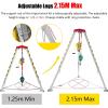 Safety Rescue Tripod for Confined Spaces  Adjustable 7' Height Tripod Kit with Self-Locking Winch (2600LBS Capacity) & Safety Belt for Well Sewer Rescue Operations view 4