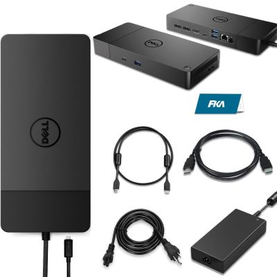 Dell WD19S 130W Docking Station, HDMI/Dual DisplayPort, Dell Docking Station with 90W Power Delivery, Dual Monitor Support,Bundle with 130W Adapter, HDMI/DP Cables (Renewed)