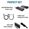 Dell WD19S 130W Docking Station, HDMI/Dual DisplayPort, Dell Docking Station with 90W Power Delivery, Dual Monitor Support,Bundle with 130W Adapter, HDMI/DP Cables (Renewed) view 2