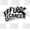 3 Pcs Fuck Cancer Sticker Gifts for Cancer Survivors, Cancer Fighters, Cancer Awareness Supporters, Inspirational Quote Seekers, Motivational Gift Seekers for Laptop, Water Bottle, Tumbler 3"x3" view 1