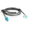Original Rosenberger HSD Z Code to Amphenol HSD O Code LVDS Video Cable D4K10A-1D5A5-Z to Right Angle 3HSD-UORJ-C44W0 Automotive LVDS HD Camera Cable Harness for ADAS, Infotainment (0.5M/1.64FT) view 1