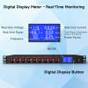 9 Outlet Rack Mount Power Strip with Individual Switches, PDU Surge Protector 15A 125V 1875W, 1U Server Rack Power Distribution Unit with Overload Protection and Power Monitoring, 6.5FT Cord view 2