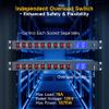 9 Outlet Rack Mount Power Strip with Individual Switches, PDU Surge Protector 15A 125V 1875W, 1U Server Rack Power Distribution Unit with Overload Protection and Power Monitoring, 6.5FT Cord view 3