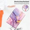 360Rotating Stand Case for Amazon Fire HD 10 Tablet (13th Gen, 2023 Release) 10.1", PU Leather Folio Durable Shockproof Protective Case with Auto Wake/Sleep for Men Women, Pink Marble 1 view 4