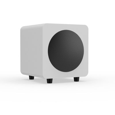Kanto SUB6 Sealed Powered Subwoofer | 200W Peak Power | 6 Woofer | Quick & Accurate Bass | Ultra-Compact Design | Matte White