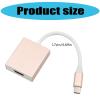 Aluminum USB C to Hdmis Converters Adapter Supports 4K Output for Smartphone Tablets Laptop to TVs Monitors Connection Hdmis Adapter Cable view 3