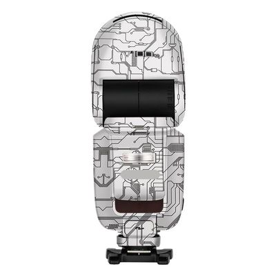 Camera Flash Protector Coat Protective Film for Godox V100 Body Vinly Wrap Skin Premium Sticker Photography Decal V100 (Circuit White)