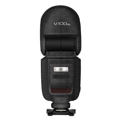 Camera Flash Protector Coat Protective Film for Godox V100 Body Vinly Wrap Skin Premium Sticker Photography Decal V100 (Auspicious Clouds Black)
