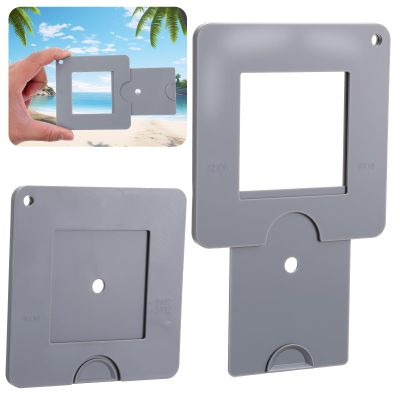 XLIUAX 2Pcs Portable View Finder, View Finder with Sliding Mechanism, Adjustable Custom Viewfinder, Color Isolation Viewfinder for Photography Drawing Sketching Craft Projects