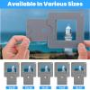 XLIUAX 2Pcs Portable View Finder, View Finder with Sliding Mechanism, Adjustable Custom Viewfinder, Color Isolation Viewfinder for Photography Drawing Sketching Craft Projects view 3