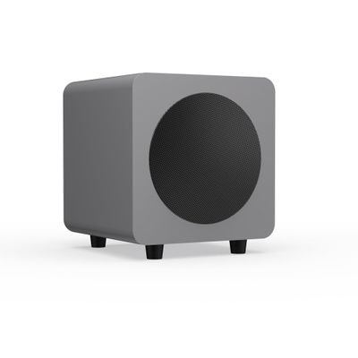 Kanto SUB6 Sealed Powered Subwoofer | 200W Peak Power | 6 Woofer | Quick & Accurate Bass | Ultra-Compact Design | Matte Grey