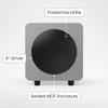 Kanto SUB6 Sealed Powered Subwoofer | 200W Peak Power | 6 Woofer | Quick & Accurate Bass | Ultra-Compact Design | Matte Grey view 3