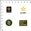 United States Army Army 200ct Vinyl Large Deluxe Stickers Variety Pack Be All You Can Be Slogans & Official Logo Designs for Laptop, Water Bottle, Scrapbooking, Tablet, Indoor/Outdoor view 2
