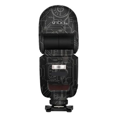 Camera Flash Protector Coat Protective Film for Godox V100 Body Vinly Wrap Skin Premium Sticker Photography Decal V100 (Circuit Titanium)