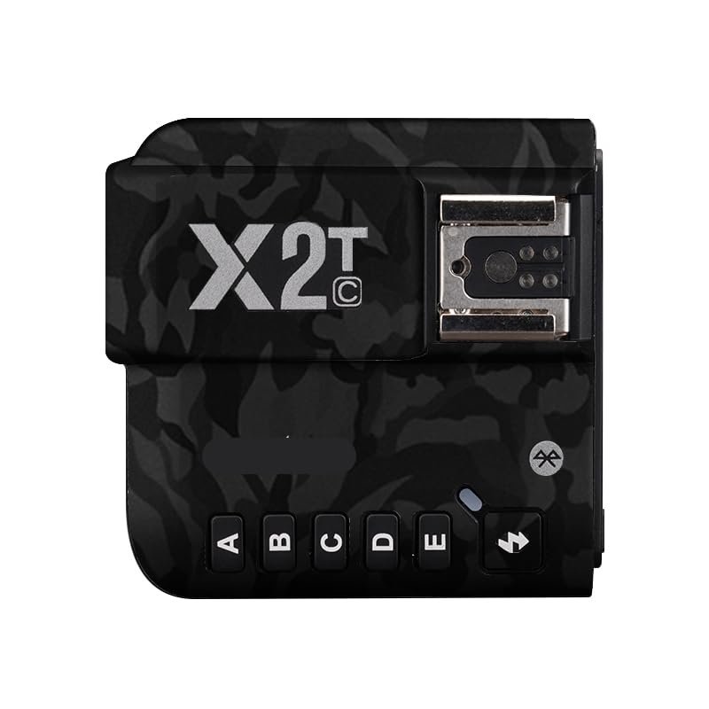 Anti-Scratch Camera Flash Sticker for Godox X2T Wireless Flash Trigger Flash Coat Wrap Protective Film Body Protector Skin Cover X 2T(Shadow Camo Black)