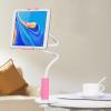 360 Spiral Base Gooseneck Tablet Phone Holder Adjustable 30" Flexible Arm Stand Clamp for Bed or Desk, Fits iPhone, iPad Air/Mini, Galaxy Tabs, Kindle Fire, Switch (4.711", Universal Pink)