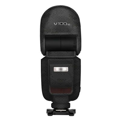 Camera Flash Protector Coat Protective Film for Godox V100 Body Vinly Wrap Skin Premium Sticker Photography Decal V100 (Mamba Black)