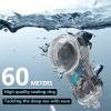 Yoidesu Invisible Dive Case, 60m Case Fit for X5 with Clear Panoramic View and Anti Fog Accessories for Underwater Photography view 3