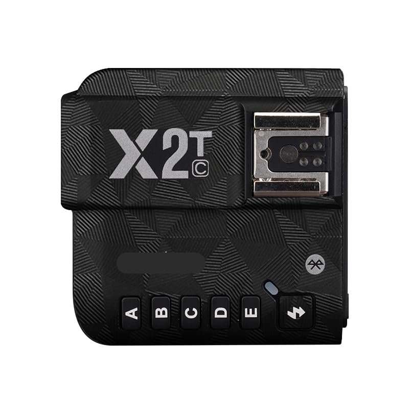 Anti-Scratch Camera Flash Sticker for Godox X2T Wireless Flash Trigger Flash Coat Wrap Protective Film Body Protector Skin Cover X 2T(Triangle Black)