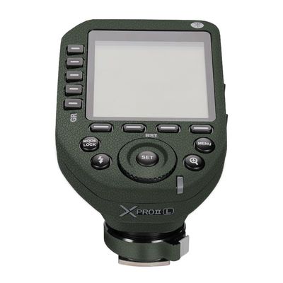 for GODOX XPro II Wireless Flash Trigger Decal Skin Vinyl Wrap Film Camera Flash Body Protective Sticker Protector Coat X Pro II (Leather Green)