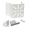 Corner Mounting Bracket for Security Cameras Stainless Steel Construction for Enhanced Protection (White ) view 1