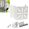 Corner Mounting Bracket for Security Cameras Stainless Steel Construction for Enhanced Protection (White ) view 2