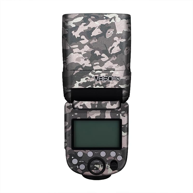 V860 Camera Flash Skin Coat Wrap Protective Film Body Decal Anti-Scratch Sticker Accessories for Godox V860 (Field Camouflage)