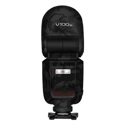 Camera Flash Protector Coat Protective Film for Godox V100 Body Vinly Wrap Skin Premium Sticker Photography Decal V100 (Shadow Camo Black)