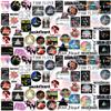 Pink Floyd 150ct Vinyl Large Deluxe Stickers Variety Pack - Laptop, Water Bottle, Scrapbooking, Tablet, Skateboard, Indoor/Outdoor view 1