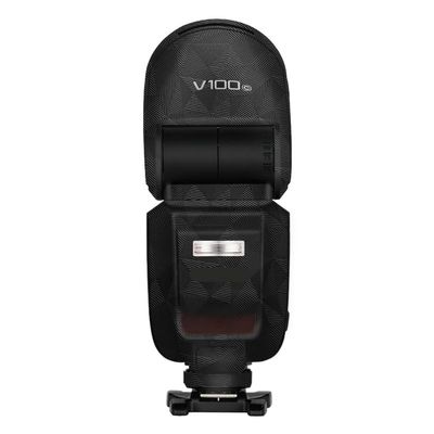 Camera Flash Protector Coat Protective Film for Godox V100 Body Vinly Wrap Skin Premium Sticker Photography Decal V100 (Triangle Black)