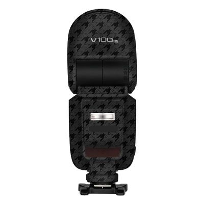 Camera Flash Protector Coat Protective Film for Godox V100 Body Vinly Wrap Skin Premium Sticker Photography Decal V100 (Plover Black)