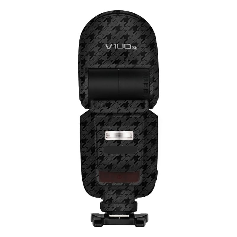Camera Flash Protector Coat Protective Film for Godox V100 Body Vinly Wrap Skin Premium Sticker Photography Decal V100 (Plover Black)