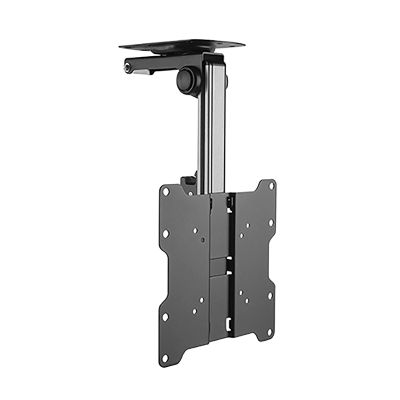 GAOFEMZ tv Wall Mount 13-37 Inch TV Ceiling Mount, Aluminum TV Bracket Folding, for Under Cabinet Kitchen, Retractable, Fold Down