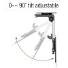 GAOFEMZ tv Wall Mount 13-37 Inch TV Ceiling Mount, Aluminum TV Bracket Folding, for Under Cabinet Kitchen, Retractable, Fold Down view 3