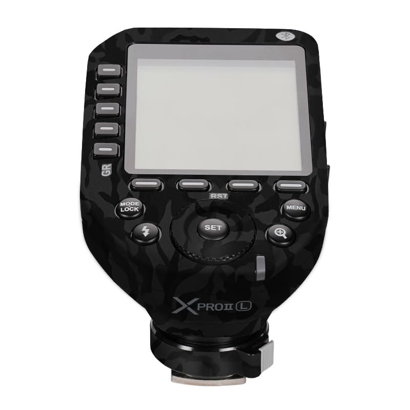 for GODOX XPro II Wireless Flash Trigger Decal Skin Vinyl Wrap Film Camera Flash Body Protective Sticker Protector Coat X Pro II (Shadow Camo Black)