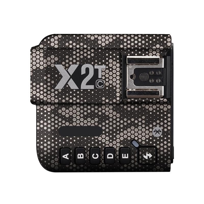 Anti-Scratch Camera Flash Sticker for Godox X2T Wireless Flash Trigger Flash Coat Wrap Protective Film Body Protector Skin Cover X 2T(Mamba Titanium)