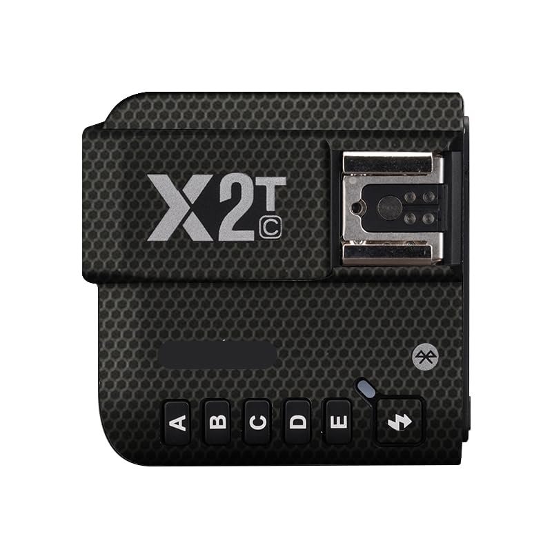 Anti-Scratch Camera Flash Sticker for Godox X2T Wireless Flash Trigger Flash Coat Wrap Protective Film Body Protector Skin Cover X 2T(Matrix Black)