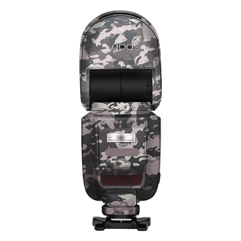Camera Flash Protector Coat Protective Film for Godox V100 Body Vinly Wrap Skin Premium Sticker Photography Decal V100 (Field Camouflage)