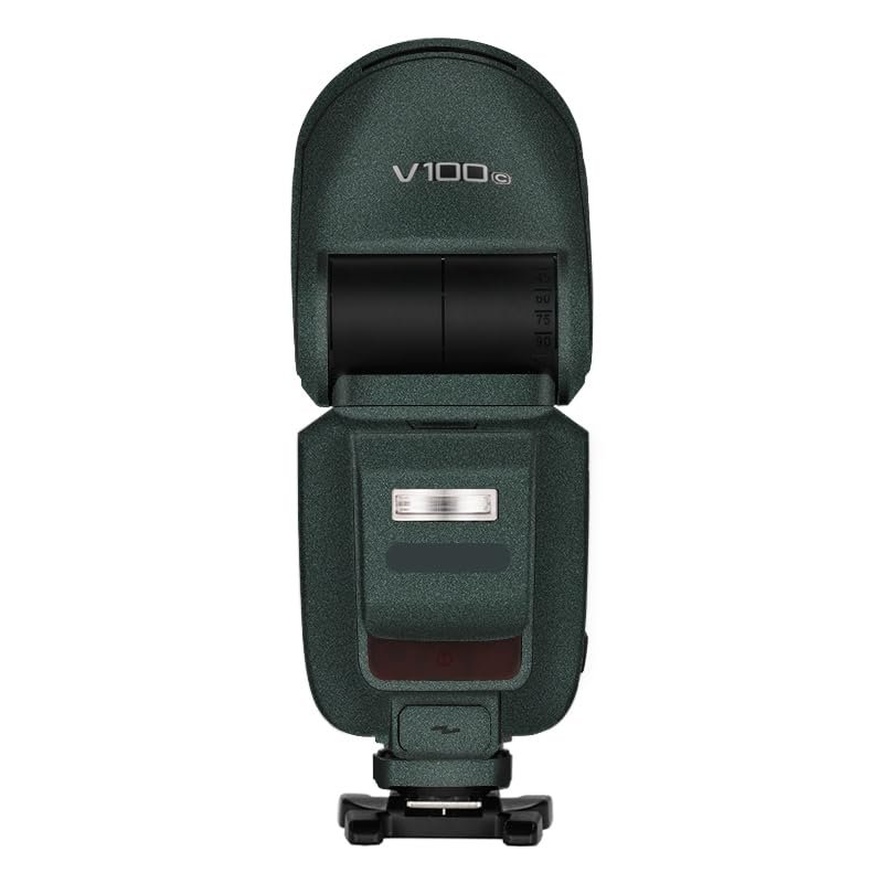 Camera Flash Protector Coat Protective Film for Godox V100 Body Vinly Wrap Skin Premium Sticker Photography Decal V100 (Turquoise Green)