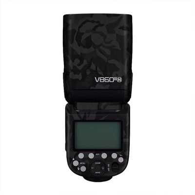 V860 Camera Flash Skin Coat Wrap Protective Film Body Decal Anti-Scratch Sticker Accessories for Godox V860 (Shadow Camo Black)