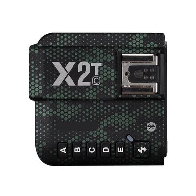 Anti-Scratch Camera Flash Sticker for Godox X2T Wireless Flash Trigger Flash Coat Wrap Protective Film Body Protector Skin Cover X 2T(Mamba Green)