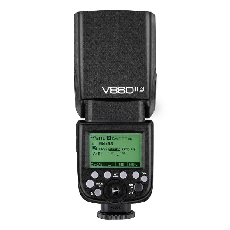 Photography Accessories for Godox V860 II Decal Skin Vinyl Wrap Film Camera Flash Body Protective Sticker Protector Coat V860 II(Honeycomb Black)