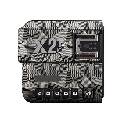 Anti-Scratch Camera Flash Sticker for Godox X2T Wireless Flash Trigger Flash Coat Wrap Protective Film Body Protector Skin Cover X 2T(Triangle Titanium)
