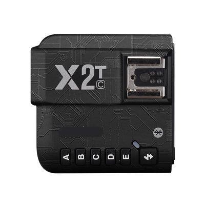 Anti-Scratch Camera Flash Sticker for Godox X2T Wireless Flash Trigger Flash Coat Wrap Protective Film Body Protector Skin Cover X 2T(Circuit Black)
