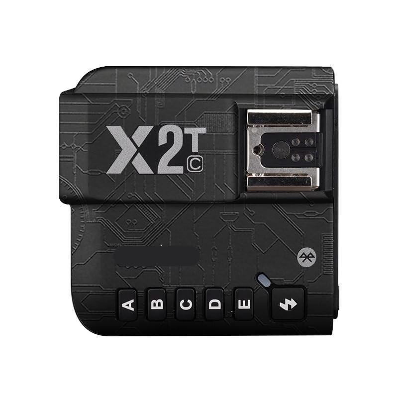 Anti-Scratch Camera Flash Sticker for Godox X2T Wireless Flash Trigger Flash Coat Wrap Protective Film Body Protector Skin Cover X 2T(Circuit Black)