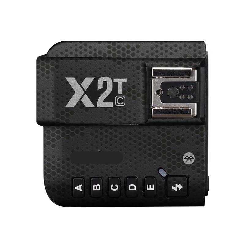 Anti-Scratch Camera Flash Sticker for Godox X2T Wireless Flash Trigger Flash Coat Wrap Protective Film Body Protector Skin Cover X 2T(Mamba Black)