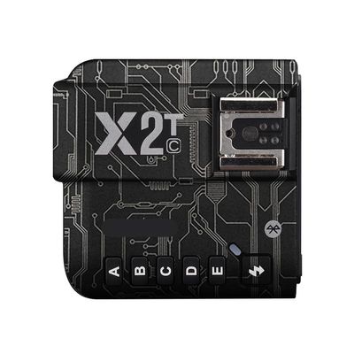 Anti-Scratch Camera Flash Sticker for Godox X2T Wireless Flash Trigger Flash Coat Wrap Protective Film Body Protector Skin Cover X 2T(Circuit Titanium)