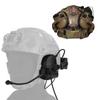 TACWJDM Tactical Helmet Headset with Noise Cancellation and Sound Pickup, Silicone Ear Cups Hearing Protection(Black) view 1